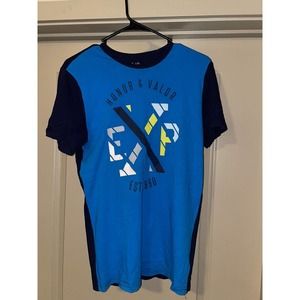 Men’s Blue Express Crew Neck T-shirt Size Small